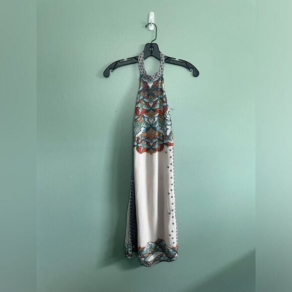 Urban Outfitters Halter Mini Catalina Dress Boho Festival Summer Vacation Sz XS - Picture 2 of 9